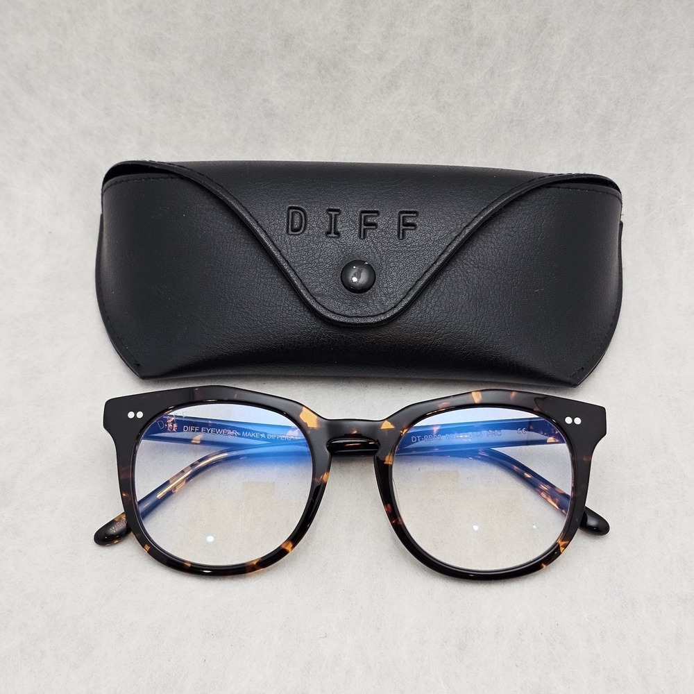 NWOT Diff Eyewear Bluelight Tortoise Weston DT-BB62 50-21-145 PRC